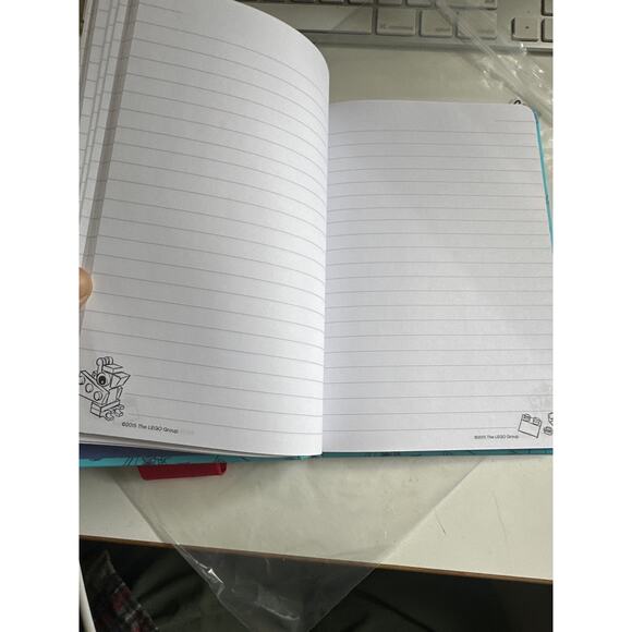 LEGO Hardcover Journal Stationery with Band Blue Building Bricks adaptable book - Picture 7 of 12